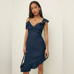 Reformation Evelyn Denim Dress